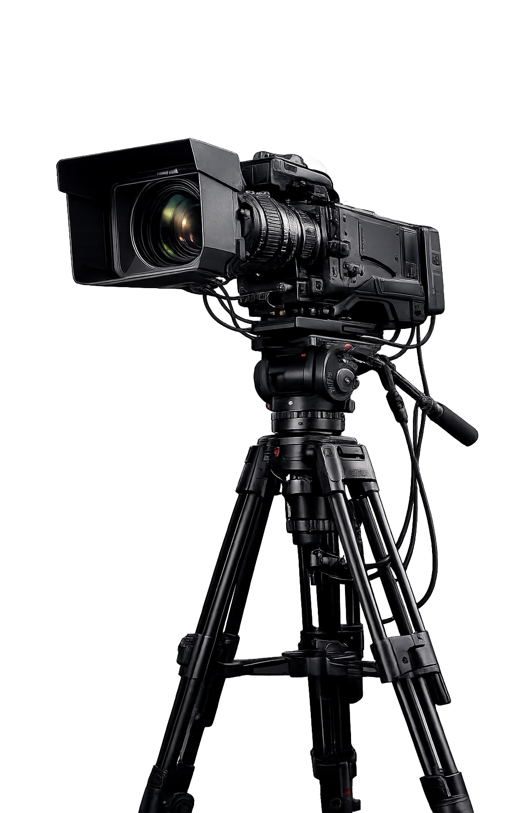 Professional broadcast video camera
