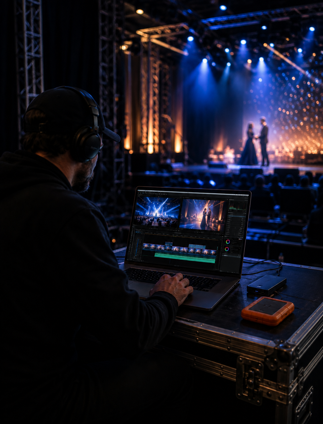 On-site video editing and same-day content production at a live event