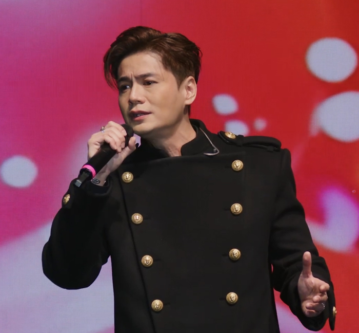 Male singer performing onstage during the 2025 Power Of Live Concert in New York